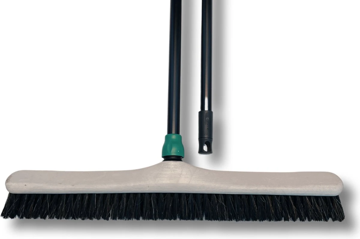 MAUS Bezem Binnen 60cm - Zachte Paardenhaar Zaalveger Met Steel 150cm - Gerecycled - Made In EU - Zeer Robuust 1 MAUS Bezem Binnen 60cm - Zachte Paardenhaar Zaalveger Met Steel 150cm - Gerecycled - Made In EU - Zeer Robuust