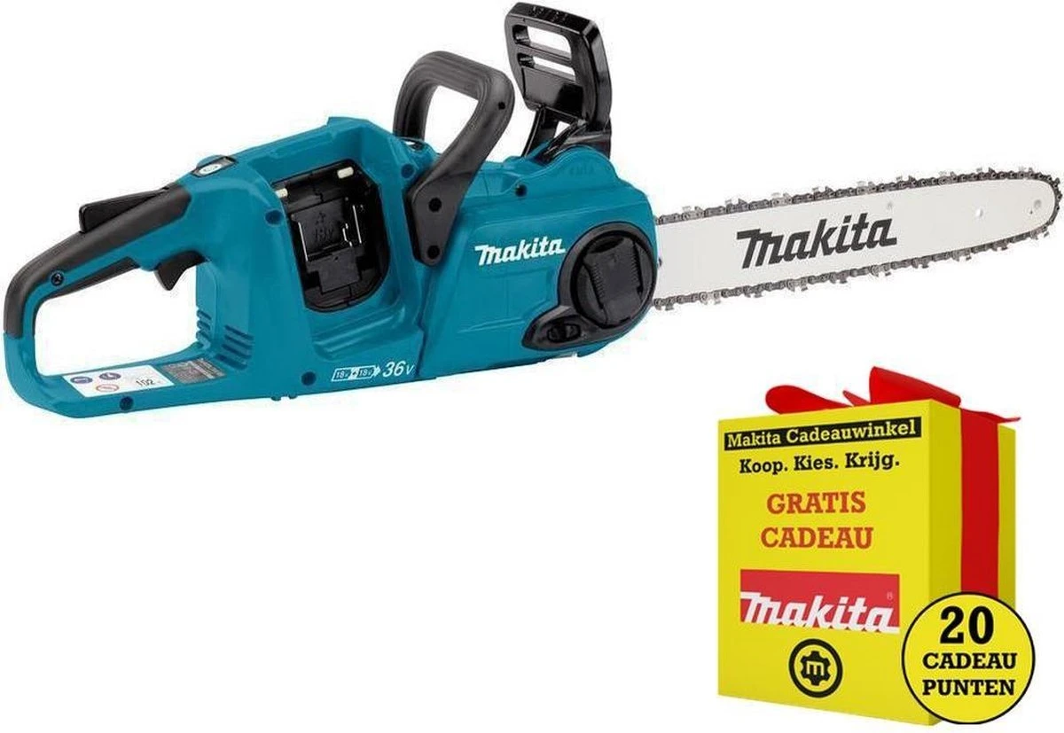 Makita DUC400Z 36V (2x 18V) Li-Ion Accu Kettingzaag Body - 400mm - Koolborstelloos 12 Makita DUC400Z 36V (2x 18V) Li-Ion Accu Kettingzaag Body - 400mm - Koolborstelloos - Afbeelding 12
