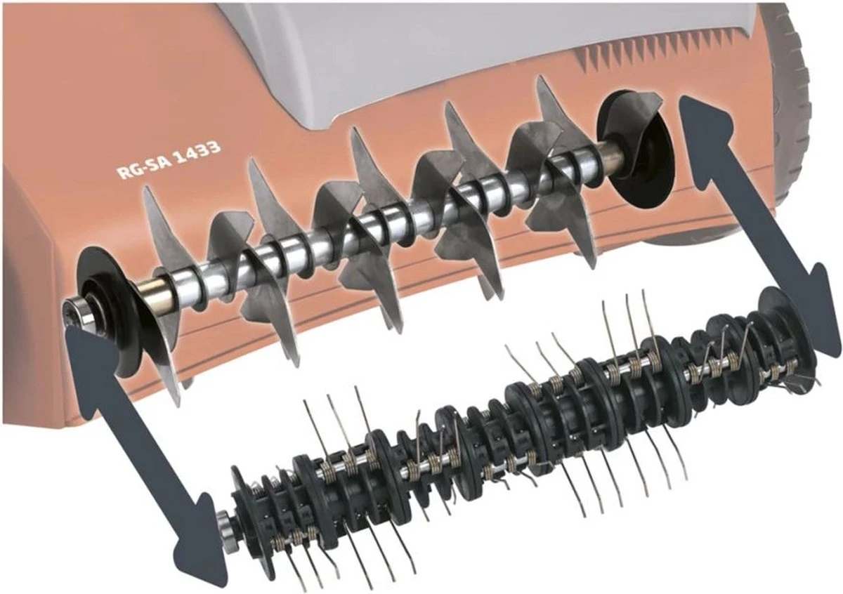 Einhell Verticuteerder En Beluchter RG-SA 1433 (1400 W - 33 Cm Werkbreedte - 3-voudige Hoogteverstelling - 28 L - Aanbevolen Voor Oppervlaktes Tot 400 M²) 18 Einhell Verticuteerder En Beluchter RG-SA 1433 (1400 W - 33 Cm Werkbreedte - 3-voudige Hoogteverstelling - 28 L - Aanbevolen Voor Oppervlaktes Tot 400 M²) - Afbeelding 18