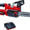 Einhell Accu Kettingzaag GE-LC 18 Li Kit (1x3,0Ah) Power X-Change (Li-Ion - 18 V - 25 Cm Zwaardlengte - 23 Cm Snijlengte - Terugslagbescherming - Kettingvangbout - Incl. 3,0 Ah Accu En Lader)