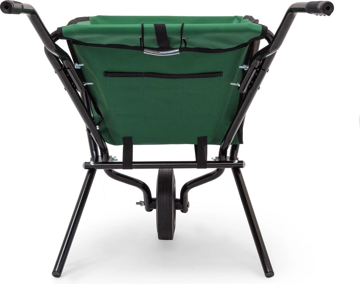 Relaxdays Kruiwagen Opvouwbaar - Inklapbare Tuinwagen - Vouwkruiwagen - Groen - 50 L 5 Relaxdays Kruiwagen Opvouwbaar - Inklapbare Tuinwagen - Vouwkruiwagen - Groen - 50 L - Afbeelding 5