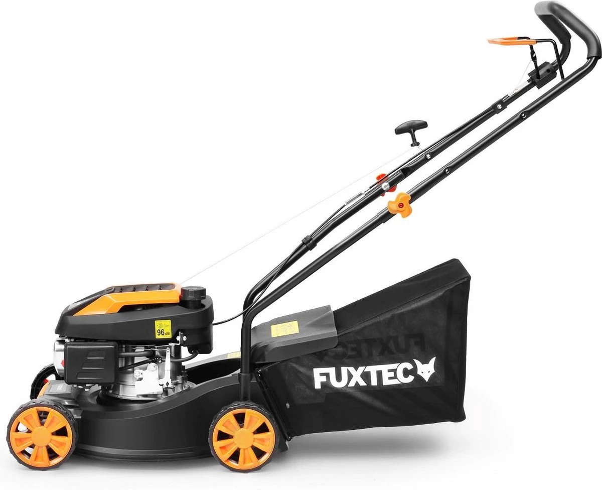 FUXTEC Grasmaaier Benzine - 41cm - 80cc - Duwmaaier - Opvangbak 45L - FX-RM4180 5 FUXTEC Grasmaaier Benzine - 41cm - 80cc - Duwmaaier - Opvangbak 45L - FX-RM4180 - Afbeelding 5