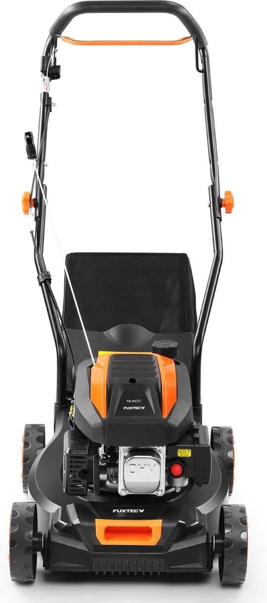 FUXTEC Grasmaaier Benzine - 41cm - 80cc - Duwmaaier - Opvangbak 45L - FX-RM4180 2 FUXTEC Grasmaaier Benzine - 41cm - 80cc - Duwmaaier - Opvangbak 45L - FX-RM4180 - Afbeelding 2