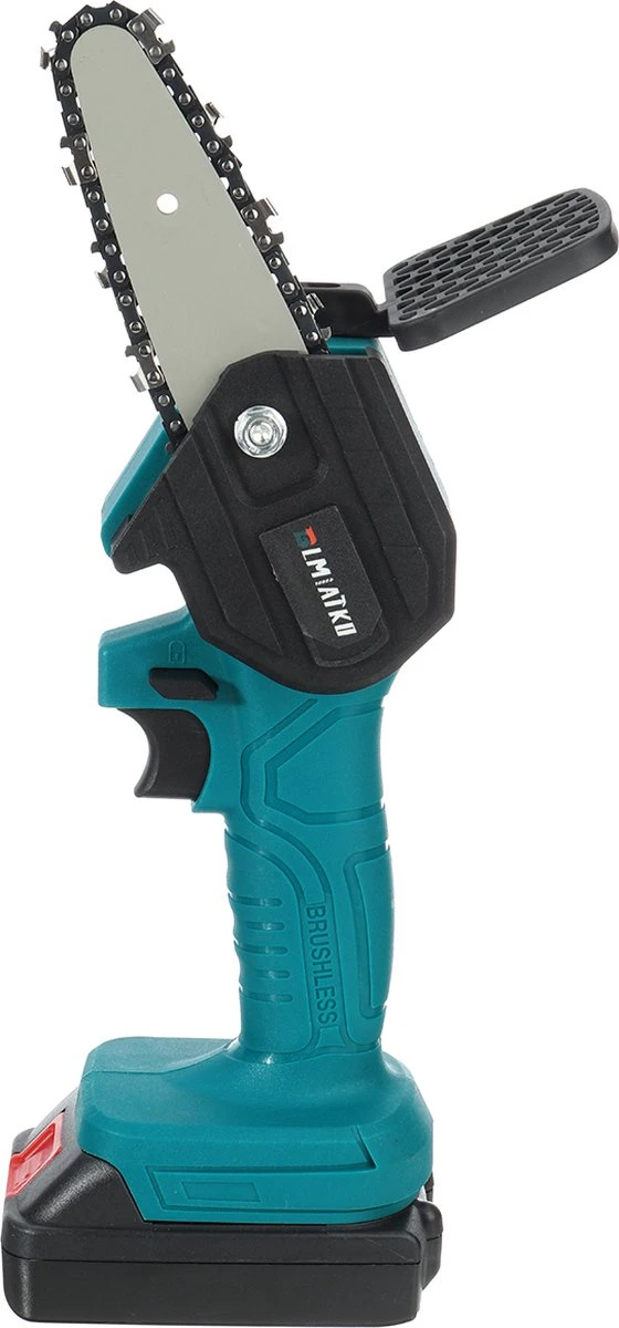 Merkloos Mini Accu Kettingzaag - 4 Inch Elektrische Boomzaag - Handkettingzaag - Met 2 Accu En 1 Oplader - Voor Tuinboom Ranch Bomen Snijden Hout- Blauw 3 Merkloos Mini Accu Kettingzaag - 4 Inch Elektrische Boomzaag - Handkettingzaag - Met 2 Accu En 1 Oplader - Voor Tuinboom Ranch Bomen Snijden Hout- Blauw - Afbeelding 3