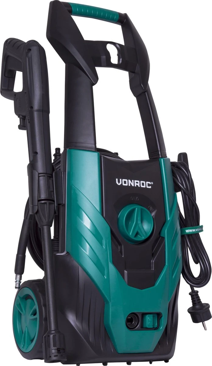 VONROC Hogedrukreiniger V14-1 - 1400W – 110 Bar – 390 L/h – Incl. 5m Slang, Spuitstukken En Accessoires 2 VONROC Hogedrukreiniger V14-1 - 1400W – 110 Bar – 390 L/h – Incl. 5m Slang, Spuitstukken En Accessoires - Afbeelding 2