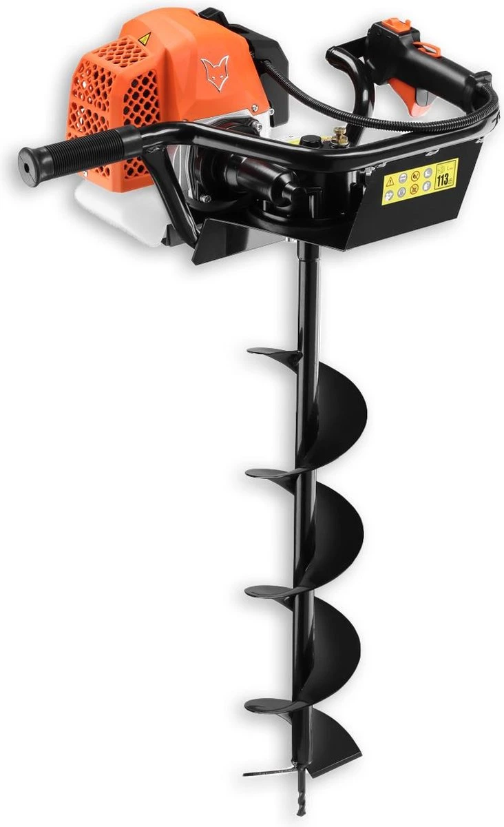 FUXTEC Grondboor Benzine Incl. 100/150/200mm Hulpstukken - 62cc - FX-EB162 2 FUXTEC Grondboor Benzine Incl. 100/150/200mm Hulpstukken - 62cc - FX-EB162 - Afbeelding 2