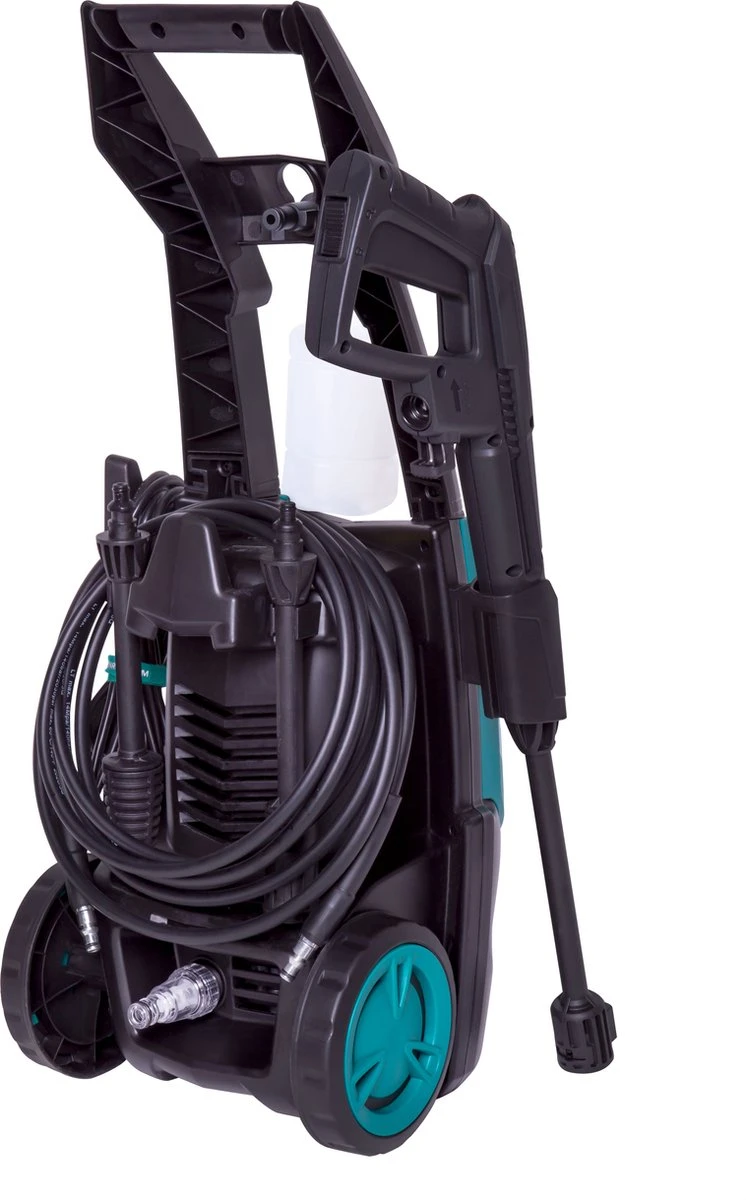 VONROC Hogedrukreiniger V14-2 - 1400W – 110 Bar – 390 L/h – Incl. 5m Slang, Reinigingsmiddelen Flesje, Terrasreiniger En Meer 2 VONROC Hogedrukreiniger V14-2 - 1400W – 110 Bar – 390 L/h – Incl. 5m Slang, Reinigingsmiddelen Flesje, Terrasreiniger En Meer - Afbeelding 2