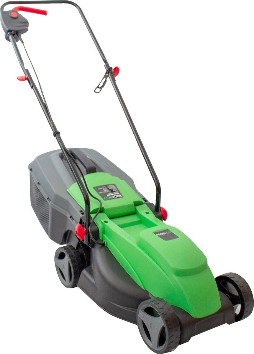 Profeco Elektrische Grasmaaier 1000W - Grasmaaimachine Met 320mm Maaibreedte En Instelbare Maaihoogte - Incl. 30 Liter Opvangbak 1 Profeco Elektrische Grasmaaier 1000W - Grasmaaimachine Met 320mm Maaibreedte En Instelbare Maaihoogte - Incl. 30 Liter Opvangbak