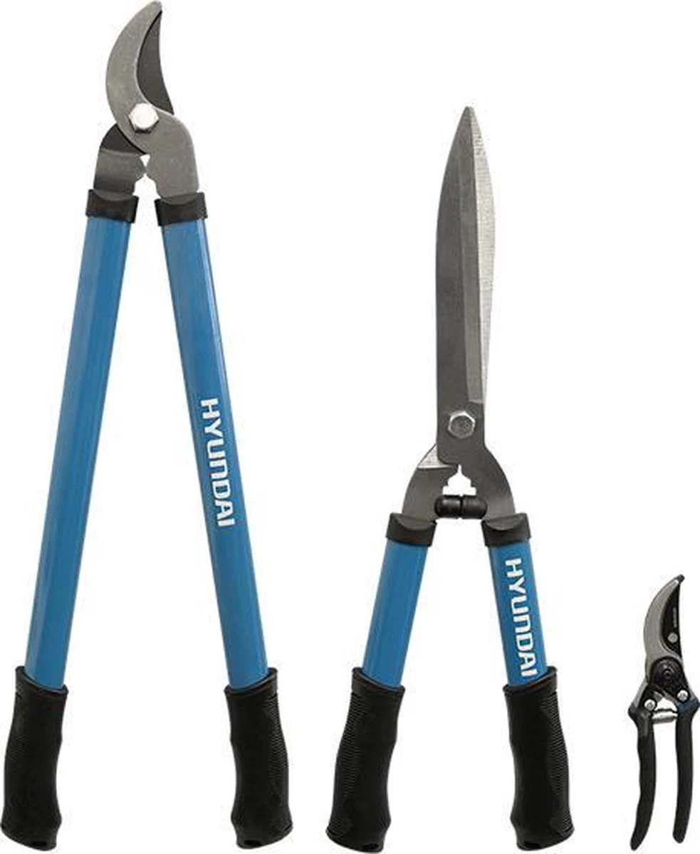 Hyundai Snoeiset 3-delig - Snoeischaar - Takkenschaar - Heggenschaar 1 Hyundai Snoeiset 3-delig - Snoeischaar - Takkenschaar - Heggenschaar